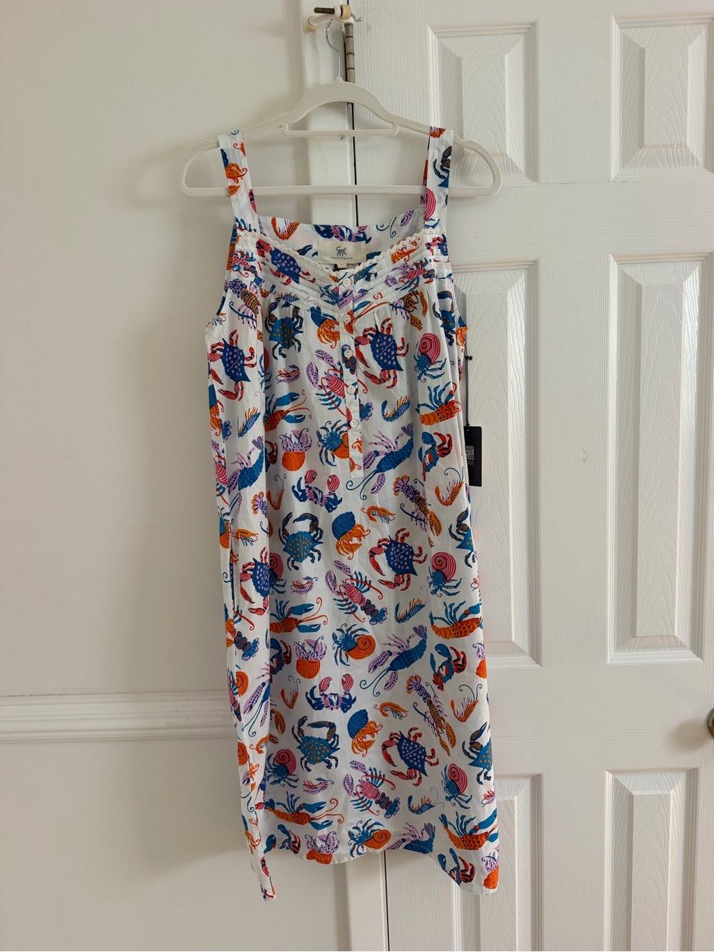 NWT Print Fresh Pretty Pinchers Crustacean Crab Lobster Pajama Sleep Sea Dress